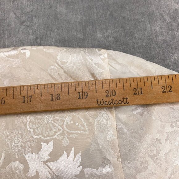 Victoria's Secret Robe Women Small Ivory Tasseled Belt Floral Damask Long Flaw‎ - Picture 12 of 14